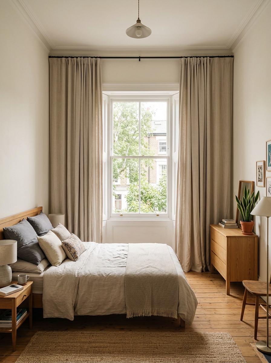 Bedroom interior with tall curtains 202606292243 3